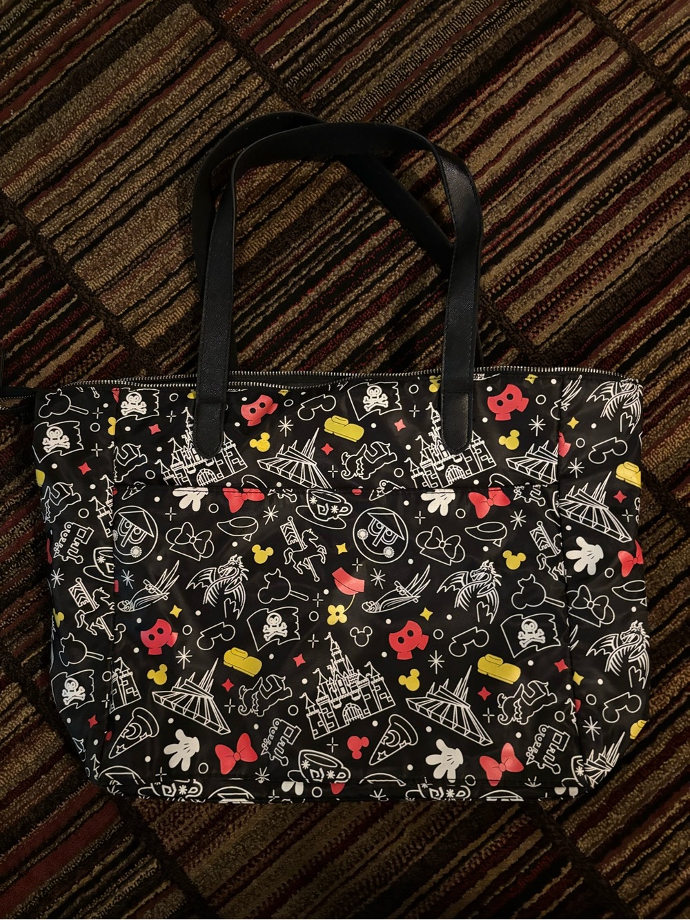 Disney Tote Bag with park Icons